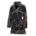 Vintage Libra Zodiac Sign Print Women's Bathrobe
