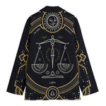 Vintage Libra Zodiac Sign Print Women's Blazer