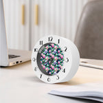 Vintage Lotus Floral Print Alarm Clock