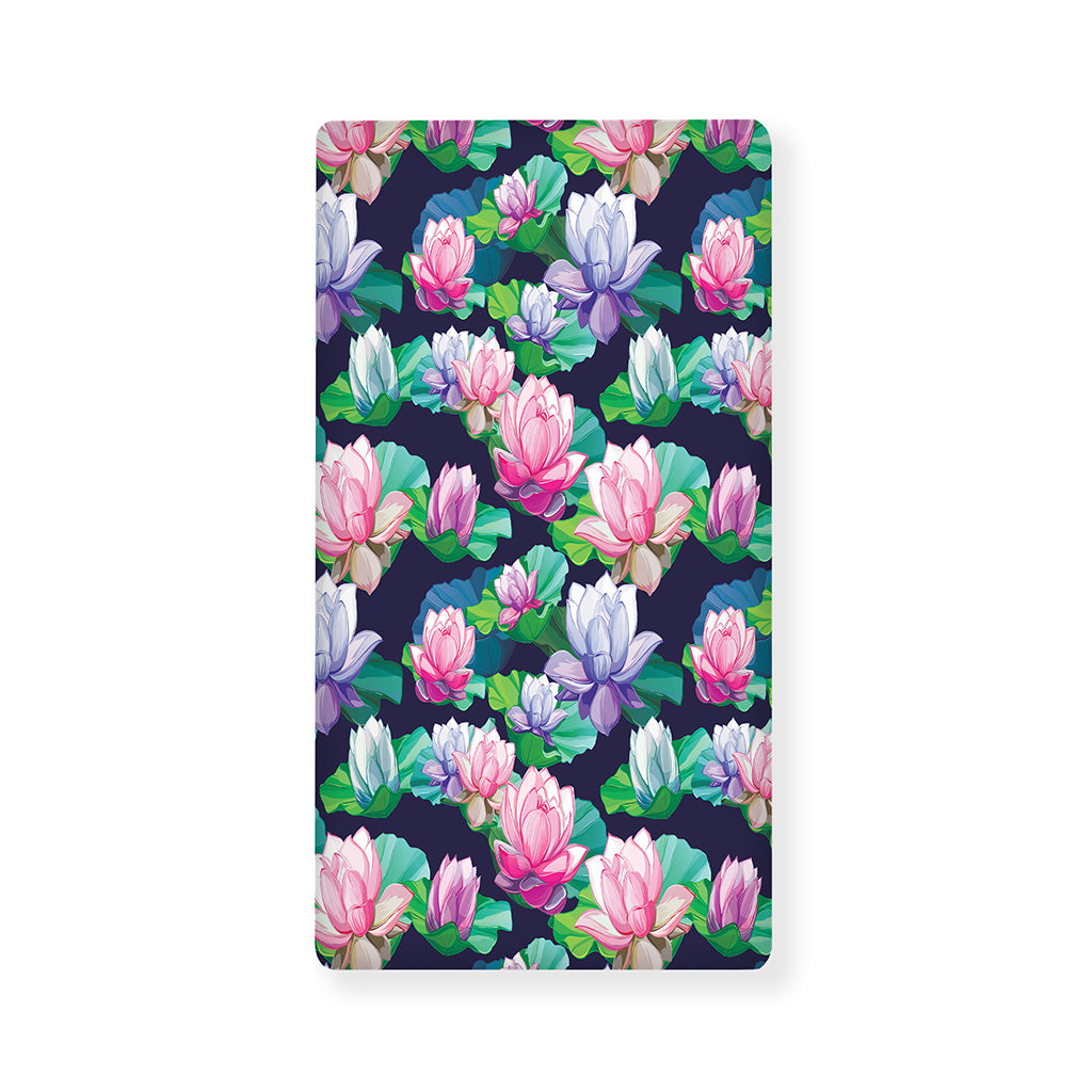 Vintage Lotus Floral Print Baby Crib Sheet