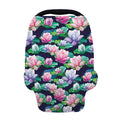 Vintage Lotus Floral Print Baby Seat Cover