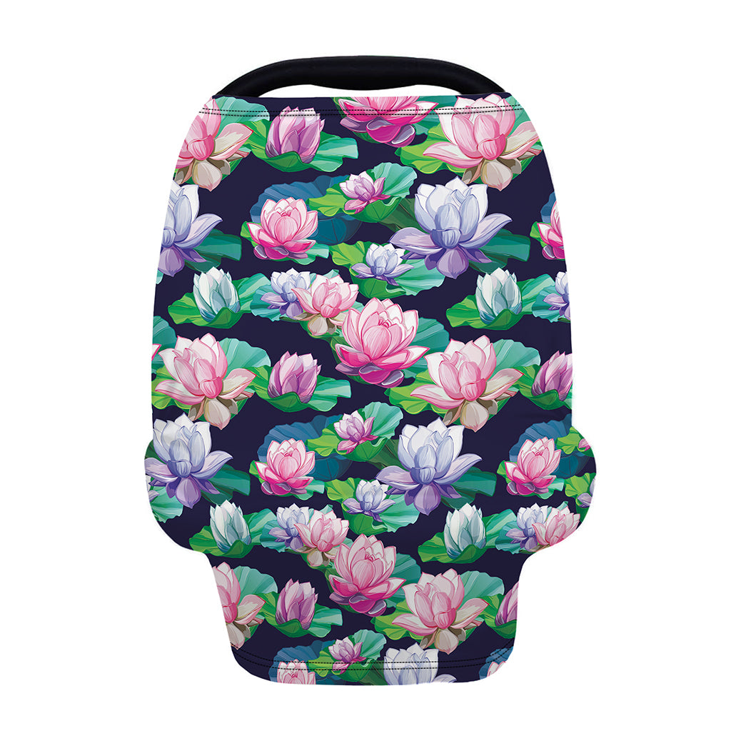 Vintage Lotus Floral Print Baby Seat Cover