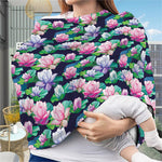 Vintage Lotus Floral Print Baby Seat Cover