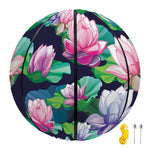 Vintage Lotus Floral Print Basketball
