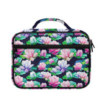 Vintage Lotus Floral Print Briefcase Bible Bag