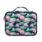 Vintage Lotus Floral Print Briefcase Bible Bag