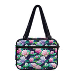 Vintage Lotus Floral Print Double Strap Bible Bag
