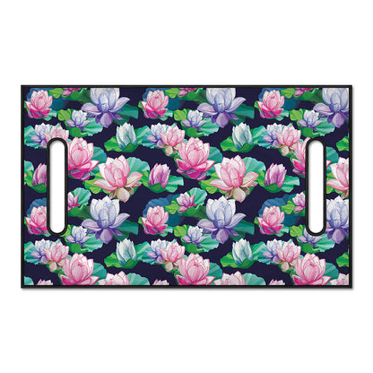 Vintage Lotus Floral Print Golf Cart Seat Cover