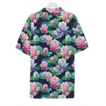Vintage Lotus Floral Print Hawaiian Shirt