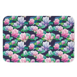 Vintage Lotus Floral Print Indoor Door Mat