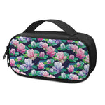 Vintage Lotus Floral Print Insulin Cooler Travel Case