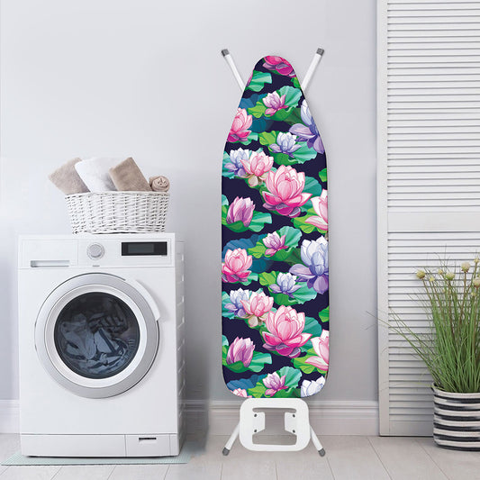 Vintage Lotus Floral Print Ironing Board Cover