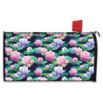 Vintage Lotus Floral Print Mailbox Cover