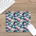 Vintage Lotus Floral Print Mouse Pad