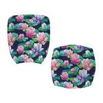 Vintage Lotus Floral Print Office Chair Cover