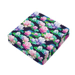 Vintage Lotus Floral Print Outdoor Seat Cushion Cover