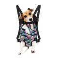 Vintage Lotus Floral Print Pet Carrier Backpack