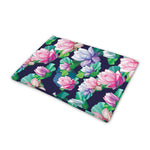 Vintage Lotus Floral Print Pet Cooling Mat Cover