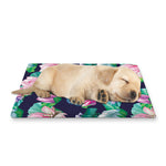 Vintage Lotus Floral Print Pet Cooling Mat Cover
