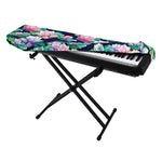 Vintage Lotus Floral Print Piano Keyboard Cover