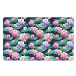 Vintage Lotus Floral Print Polyester Doormat
