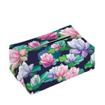 Vintage Lotus Floral Print Rectangle Tissue Box Cover