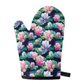 Vintage Lotus Floral Print Single Oven Mitt