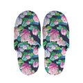 Vintage Lotus Floral Print Slippers