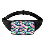 Vintage Lotus Floral Print Waist Bag