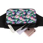 Vintage Lotus Floral Print Waist Bag