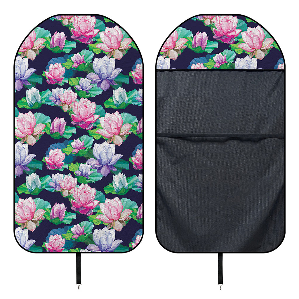 Vintage Lotus Floral Print Waterproof Car Seat Cover