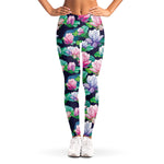 Vintage Lotus Floral Print Women's Leggings