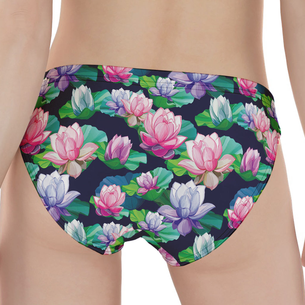 Vintage Lotus Floral Print Women's Panties