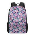 Vintage Lotus Flower Print 17 Inch Backpack