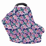 Vintage Lotus Flower Print Baby Seat Cover