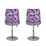 Vintage Lotus Flower Print Bar Stool Covers