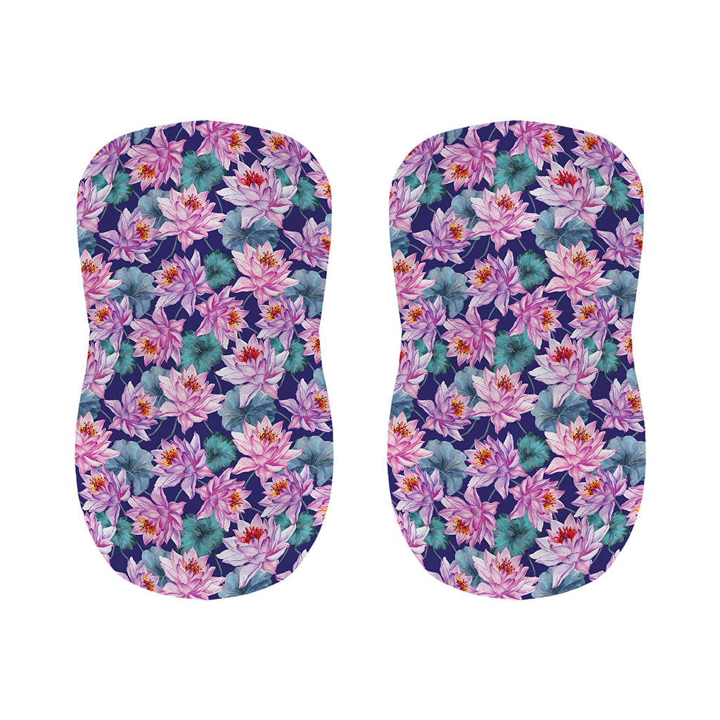 Vintage Lotus Flower Print Bar Stool Covers