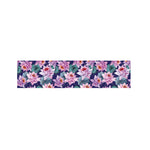 Vintage Lotus Flower Print Bed Runner