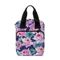 Vintage Lotus Flower Print Bible Tote Bag
