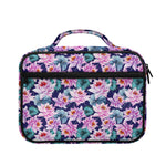 Vintage Lotus Flower Print Briefcase Bible Bag