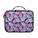Vintage Lotus Flower Print Briefcase Bible Bag
