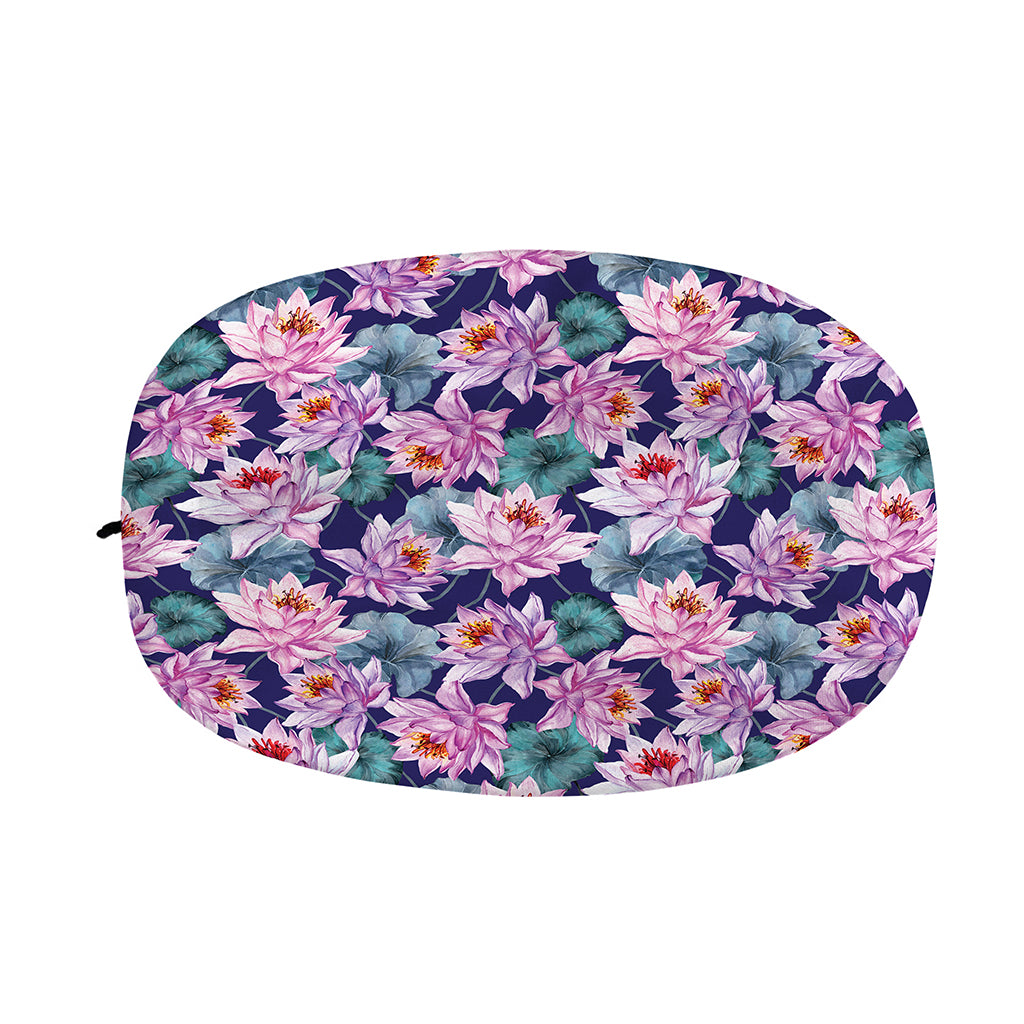 Vintage Lotus Flower Print Car Side Mirror Covers