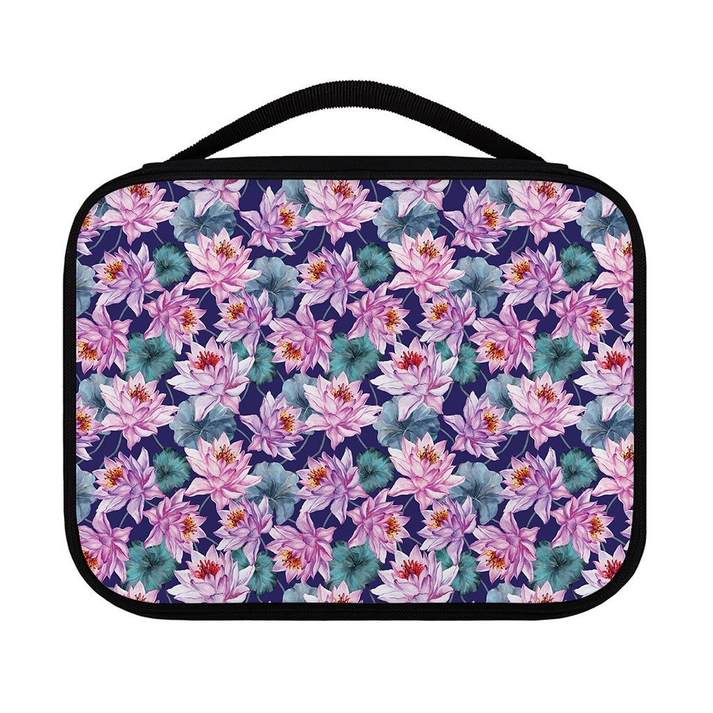 Vintage Lotus Flower Print Classic Bible Case
