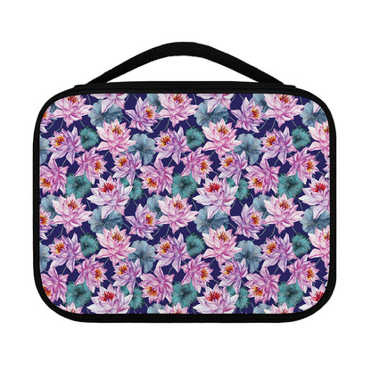 Vintage Lotus Flower Print Classic Bible Case
