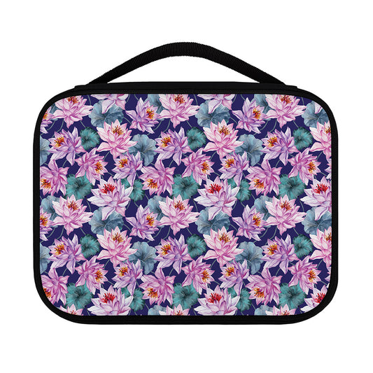 Vintage Lotus Flower Print Classic Bible Case