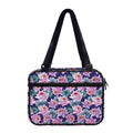Vintage Lotus Flower Print Double Strap Bible Bag