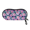 Vintage Lotus Flower Print Glasses Case