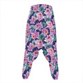 Vintage Lotus Flower Print Hammer Pants