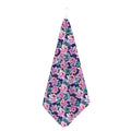 Vintage Lotus Flower Print Hand Towel