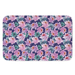 Vintage Lotus Flower Print Indoor Door Mat